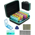 Monthly Pill Organizer 3 Times A Day, With Portable Hard Shell, Pill