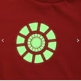 thumbnail image 6 of Marvel Avengers Iron Man Arc Reactor Glowing Kids PJs Short Set Sz 4, 6 of 8