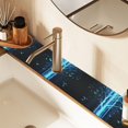 thumbnail image 2 of Yayeee Faucet Mat for Kitchen Sink 30" Diatomite Long Splash Guard Pad, Blue Tree, 2 of 7