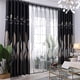 thumbnail image 2 of Cortinas opacas con estampado de hojas, decoración para balcón de dormitorio, 39,37 x 98,43 pulgadas, 2 of 8