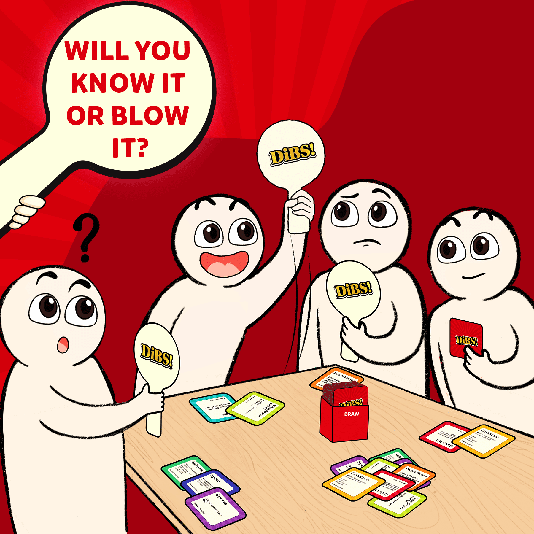 Skillmatics Card Game - DIBS, Fast-Paced Trivia Game, Fun & Educational Game for Family, Friends, and Parties, Quick Thinking, 10 Categories, Gifts for Kids, Teens, and Adults Ages 8, 9, 10 & Up