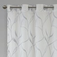 thumbnail image 4 of Home Essence Vina Leaf Embroidered Window Curtain Sheer, 4 of 6