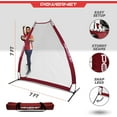thumbnail image 3 of PowerNet Portable Softball & Baseball Batting Practice Pitching Screen, 7-FT I-Frame or A-Frame Pitching Net, 3 of 13