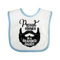 Inktastic Proud Owner of a Bearded Daddy Boys or Girls Baby Bib
