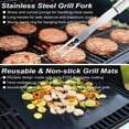 thumbnail image 5 of 22PCS Heavy Duty BBQ Grill Accessories Set, Non-Slip Grill Tools for Outdoor Grill Set Thicker Stainless Steel Grill Utensils Set, Deluxe Grilling Tools Set in Aluminum Case Ideal Gifts for Men, 5 of 16