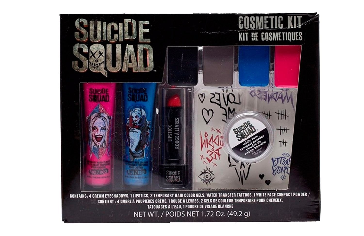Anvendelig ambulance Mening SUICIDE SQUAD Harley Quinn costume Makeup Cosmetic Kit - Walmart.com
