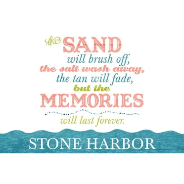 Stone Harbor, New Jersey, Beach Memories Last Forever (9x12 Wall Art Print, Home Decor)