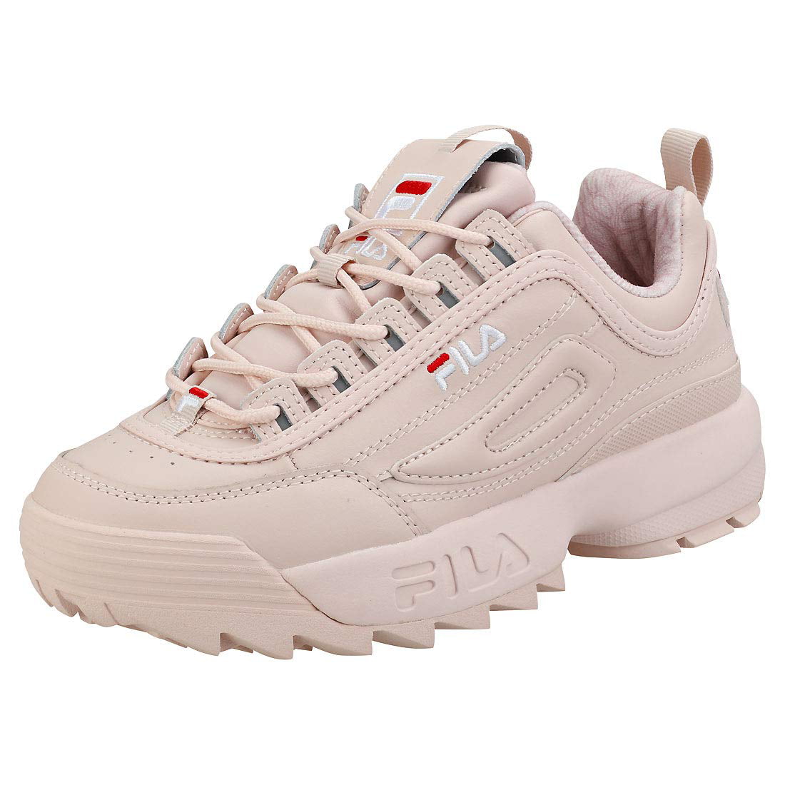 Fila Disruptor Ii Premium Sneakers Peach White/red Walmart.com