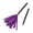 Purple, variant on Halloween Segmented Witch Flying Broomstick, Plastic Mesh Standing Magic Broom Decoration, Halloween Prop Broom Accessories for Indoor Outdoor Halloween Party