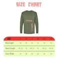 thumbnail image 2 of Gildan Adult’s Heavy Cotton Long Sleeve T-Shirt, Crewneck Casual Bulk Pack of 4 Military Green Tee, S, 2 of 5