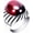 Silver Red, variant on Men's Stainless Steel Stripe 20MM Retro Inlaid Stone Personality Trending Modern Ring