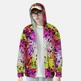 thumbnail image 4 of Haiem Colorful Tie Dye Stained Glass 3 UPF 50+ Fishing Shirts for Men Long Sleeve UV Sun Protection Hoodie Non-Mask Outdoor Hiking Shirts, 4 of 9