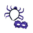 thumbnail image 4 of Diadema de Halloween, regalo, accesorio de disfraz para baile de graduación, carnaval, actuación en el escenario Púrpura, 4 of 10