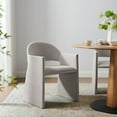 thumbnail image 2 of Side Dining Chair Armchair, Gray, Fabric, Bar Pub Cafe Bistro Dining Kitchen Hospitality Restaurant, Modern Contemporary, HB37565, 2 of 9