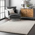 thumbnail image 1 of nuLOOM Clare Solid Shag Area Rug, 4' x 6', White, 1 of 4