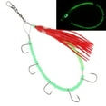 thumbnail image 3 of Hameçon de Calmar Pieuvre, Hameçon de Ficelle Pieuvre Rotation 360 Charge Lourde Forte Pénétration pour Pêche Rouge, Vert Lumineux, 3 of 8
