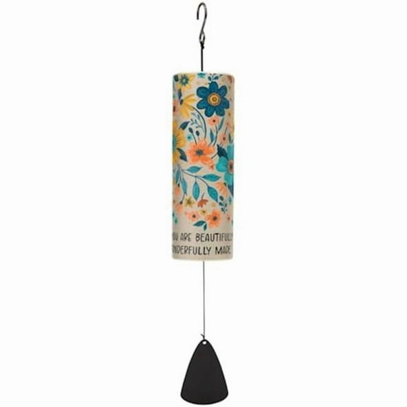 Carson Home Accents 47105X Mini Cylinder Sonnet Wonderfully Made Wind Chime - Gift Boxed - 12.5 in. Long