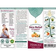 Miracell Skin Relief and Support Apricot Kernel Oil, Coconut Oil, Sesame Oil Jojoba Oil, Avocado Oil, Camellia oil, Rosehip oil Vitamin E, Serum .5 oz