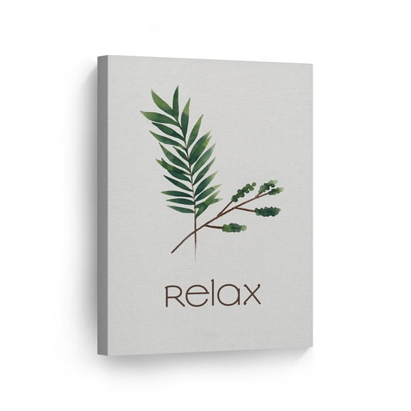 Smile Art Design Relax Typography Bathroom Decor CANVAS PRINT Bathroom Sign Bathroom Wall Decor Wall Art Home Decoration Ready to Hang Made in USA- 12x8