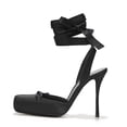 thumbnail image 1 of Ballet Heels Riekhany Satin para mujer, tacón alto, color negro, 1 of 6