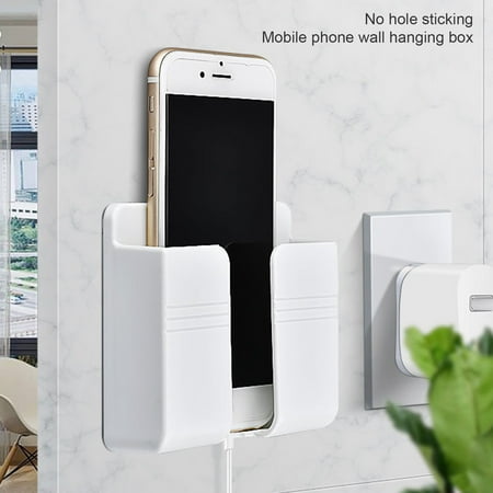 

Pontos Storage Holder Punch-free Multifunctional Universal Wall-mounted Smart Phone Charger Hook for Home
