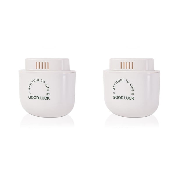 Kearding Cajas de aire para refrigerador de 3 piezas, desodorantes de carbón activado de carbón de bambú, elimina olores para el hogar, la Blanco 2piezas