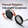 thumbnail image 5 of XIAOLONGP Eyewear Adjustable Sunglasses, Adjustable Tint Sunglasses with Built-in ND Filter, 1-9 Gears Rounded Polarized, 5 of 7