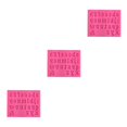 thumbnail image 4 of Wosthever Moldes de fondant cocina Lovely A-Z letras en inglés molde en relieve artesanía Candy Casting Die para celebración minúsculas/rosa Type1 NO1 Wosthever CBP267468, 4 of 6
