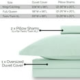 thumbnail image 3 of Southshore Fine Living Inc. Oversized Queen Duvet Cover Set, Duvet Cover Full Size, Light Green, 3 of 9