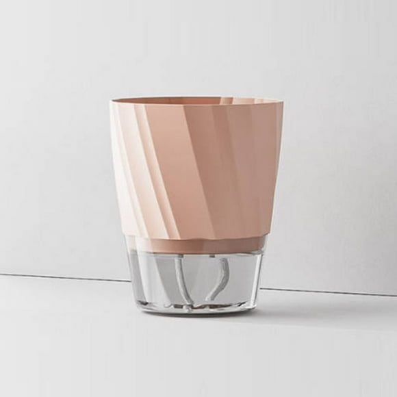 6 Inch 4 Inch Self Watering Planter, White Terracotta Clay Pots With Glass Reservoir For Indoor Plants, Herbs, Flowers Pink Large