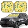 thumbnail image 6 of Kdxio Lemon Print 2-Piece Sun Shade Front Windshield - Foldable Car Front Window Sunshades For Most Sedans Suv Truck, 6 of 6