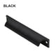thumbnail image 4 of Manija de puerta de aluminio de 120 mm para gabinete abatible de madera maciza, manija de puerta de 120 mm, color negro, 4 of 8