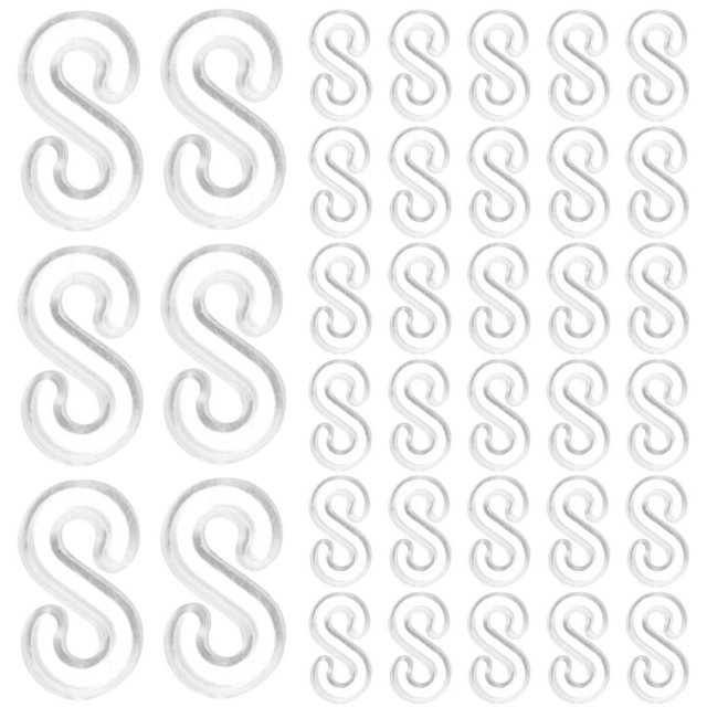 HLONK 500pcs Loom Rubber Band Clips Bracelet Making Clip Rubber Band S Clips Bracelet Hooks Clasps