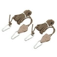 thumbnail image 1 of Tent Rope Pulley Heavy Duty Rope Pulley Waterproof Camping Tool Reflective Line for Safety Easy Installation, 1 of 7