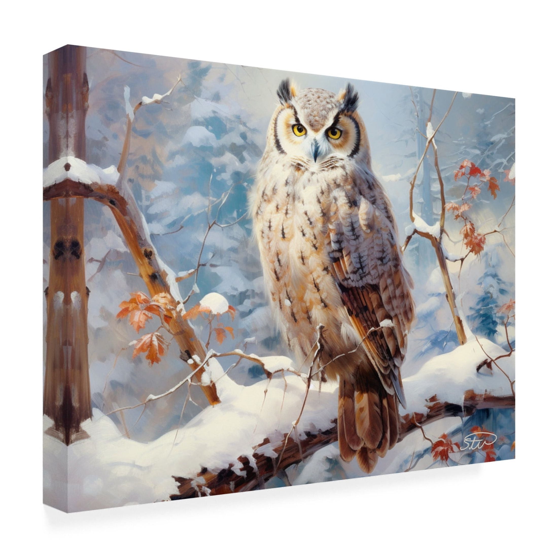Canvas Wall Art - Stewart 'Peace And Serenity' Wall Art for Living Room, Bedroom, or Office Décor by Trademark Fine Art - 24 x 18 Inches