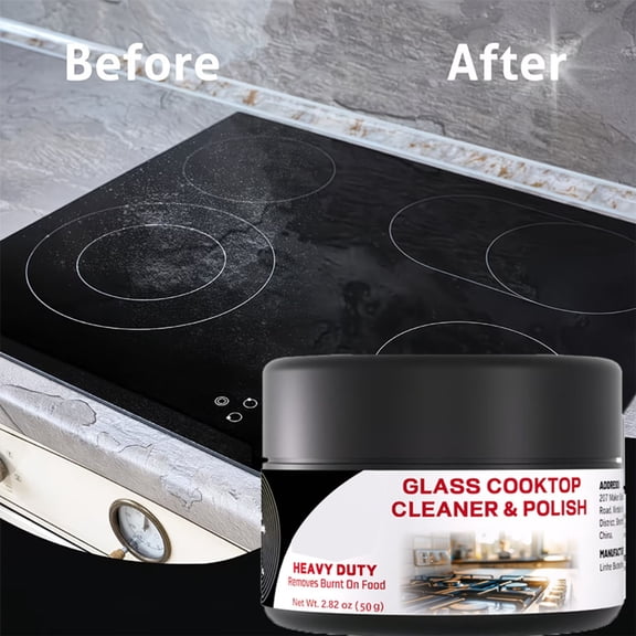 Kieccall Cooktop Cleaner Polish Heavy Duty Grease and Burnt Stain Remover Gift