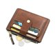 thumbnail image 2 of Cartera de cuero delgada con tarjetero de identificación de crédito a la moda pequeña con bolsillo para monedas, funda para dinero para hombre, Mini monedero de negocios para mujer Tan Jianjun  unisex, 2 of 2