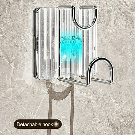 

Zyhtgyee Wall mounted Storage Hook Basin Hook Traceless Punch Free Strong Load Bearing Wall Hanging Self Adhesive Rack Organizer