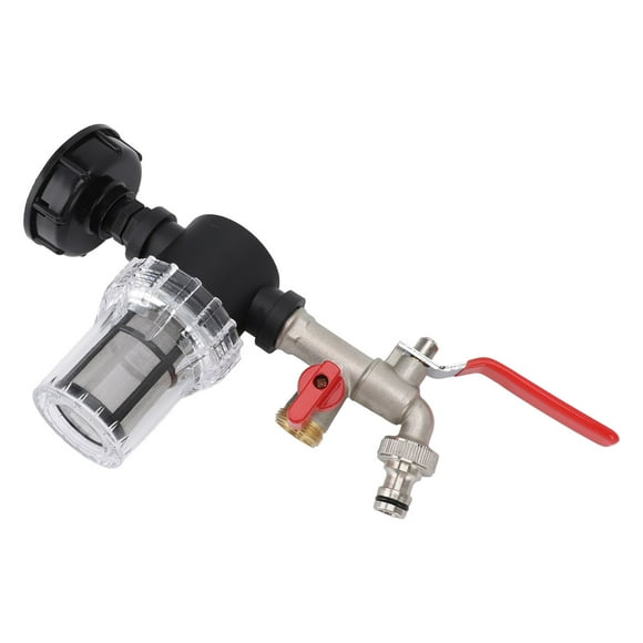 Filtro de Riego para Tanques de ibc Adaptador de Grifos, Filtro de Manguera de Riego de Jardín de Plástico para Riego de Jardín, Accesorios de