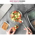 thumbnail image 5 of 24 Piece Glass Storage Containers with Lids - Airtight, Leak Proof, Dishwasher Safe, Glass Tupper Ware Sets with Lids, Food Storage Containers, Meal Prep Containers, Gray, 5 of 7