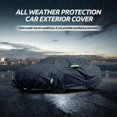 thumbnail image 6 of 6 Layers Car Cover Custom Fit for Ford Mustang 1994-2025, for Chevy Camaro 2010-2025, Waterproof Full Exterior Cover Rain Sun Protection with Door Zipper & Inner Cotton, 6 of 14