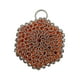 thumbnail image 3 of Cepillo limpiador de hierro fundido, almohadillas de silicona, utensilios de cocina reutilizables de acero inoxidable Naranja, 3 of 9