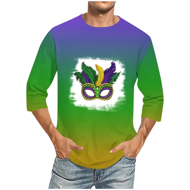 Blusas y camisas de manga larga con cuello redondo para hombre, blusa informal con cuello redondo y manga corta, blusa estampada de poliéster para hombre.