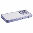 thumbnail image 5 of For iPhone 15 Pro TPU Case Rhinestones Decor Anti-Drop Slim Phone Cover - Dark Purple, 5 of 5