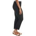 thumbnail image 5 of Hilary Radley Women Mid-Rise Stretch Pull-On Ankle Pant (Black,Large), 5 of 8