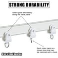 thumbnail image 5 of Ceiling Curtain Track Flexible Bendable Rollers Plastic Drapery Rail Sliding Glider for Shower, 5 of 8