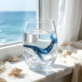 thumbnail image 2 of Ocean Wine Stemless Glasses Set, Gifts for Coastal Beach Lovers Drinking Wine Cups for Summer Birthday Women Men Whales, 2 of 7