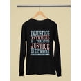 thumbnail image 3 of Injustice Is A Social Threat Long Sleeve Women's, 3 of 4