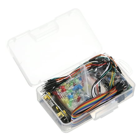 

Electronic Fun Kit Bundle With Breadboard Cable Resistor Capacitor Leds Potentiometer Replacement For Respberry Pi