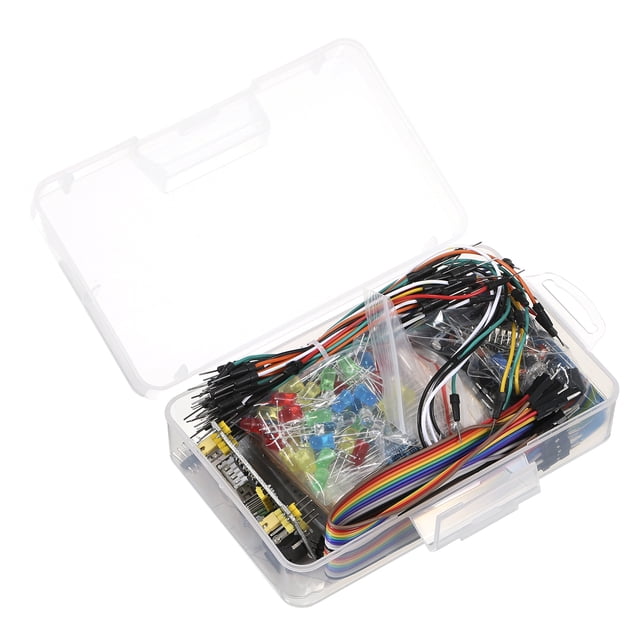 Paquete de kit de diversión electrónica con condensador de resistencia de cable de placa de pruebas TOMSHOO Electrónica